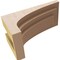 Ekena Millwork 6"W x 12"D x 6"H Wide Rockford Rough Cedar Woodgrain TimberThane Corbel, Primed Tan CORUR06X12X06ROCRCPR - alternate 4